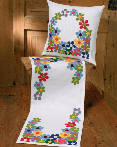 Broderikit Franska Anemoner 35 x 84 cm