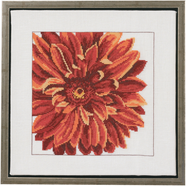 Broderikit Dahlia 30 x 30 cm
