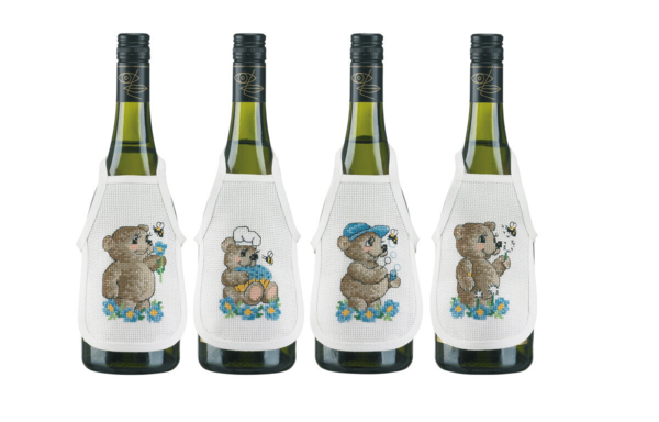 Broderikit Pojke björnar 10 x 15 cm