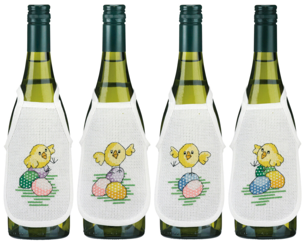 Broderikit Påskkycklingar 10 x 15 cm