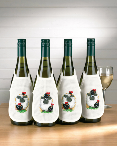 Broderikit Får förkläde 4 x 10 x 15 cm