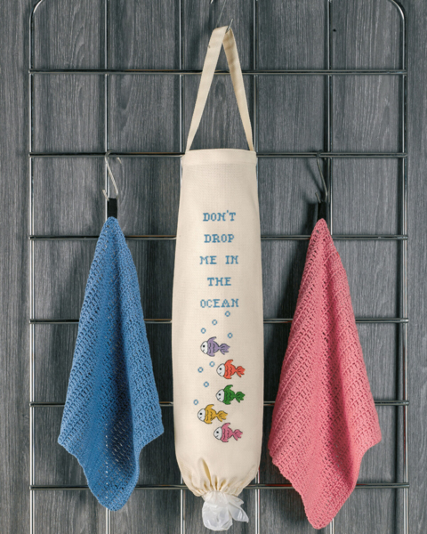 Broderikit Påse till påsar fisk 19 x 50 cm