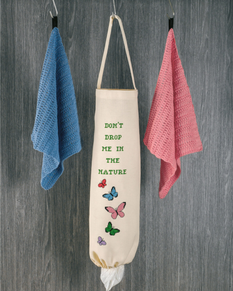 Broderikit Påse till påsar fåglar 19 x 50 cm