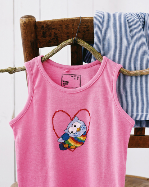 Broderikit Ugglor 10 x 10 cm