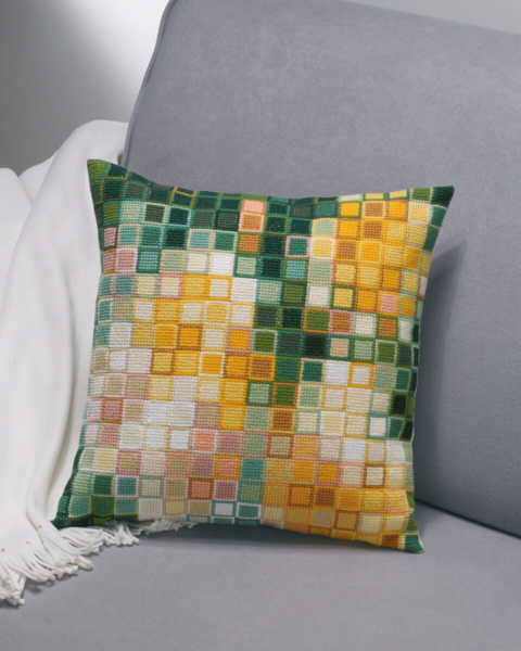 Broderikit Pixelrosor 38 x 38 cm