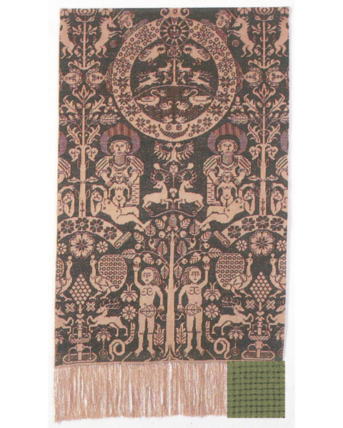 Broderikit Beidewand ljusgrön 82 x 146 cm