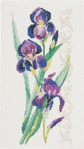 Broderikit Blomster upphäng 34 x 60 cm