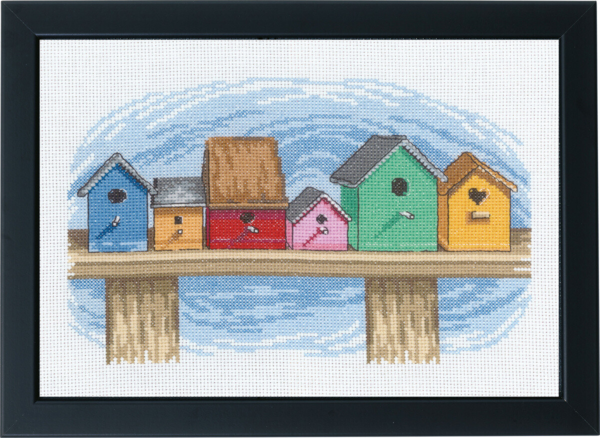 Broderisats Fågelholksraden 29 x 20 cm