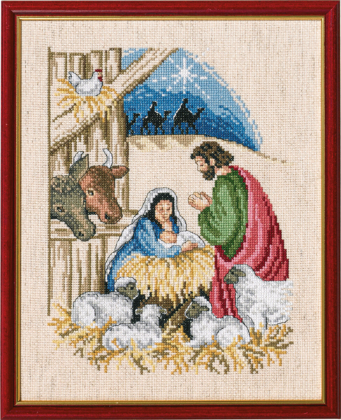 Broderikit Jesusbarnet R72-370 23 x 29 cm