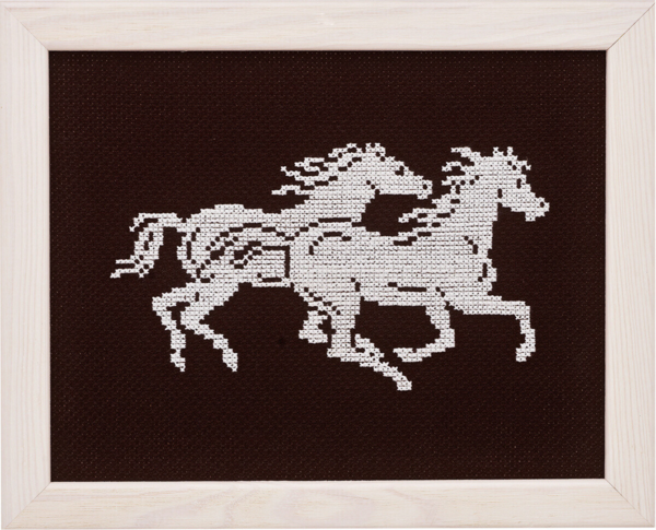 Broderikit Hästar i galopp 5381 17 x 22 cm