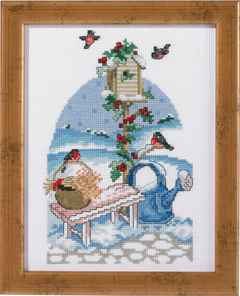 Broderikit Fågelholk R5352 18 x 23 cm