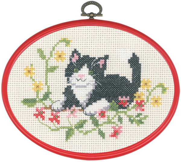 Broderikit Svart katt m/5959/30 13 x 18 cm