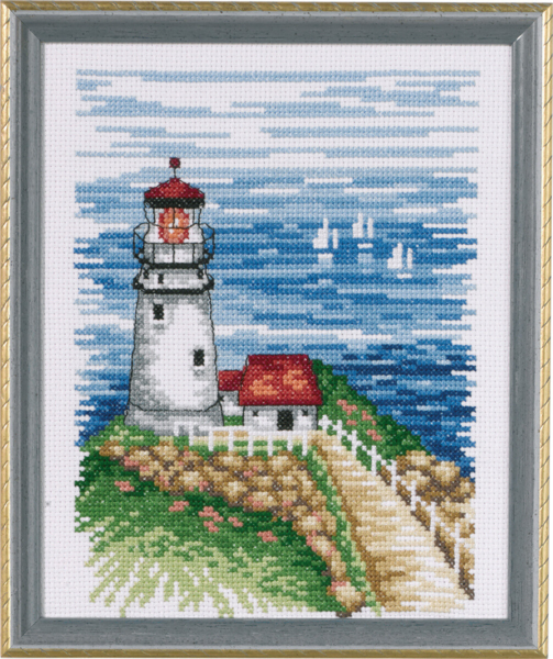 Broderikit Fyrtorn 17 x 21 cm