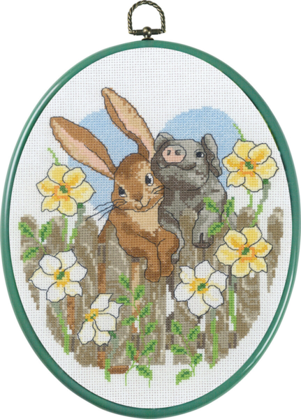 Broderikit Nya vänner M 5958/14 20 x 26 cm