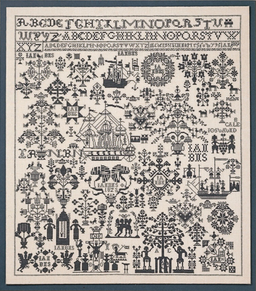 Broderisats Namnduk 65 x 72 cm