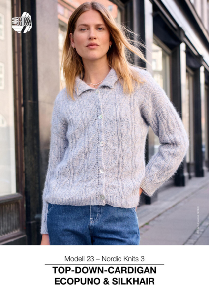 Modell 23 – Nordic Knits 3: Top-Down-Kofta