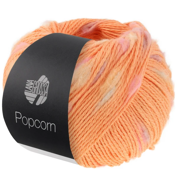 Lana Grossa Popcorn 02 Mandarin/rosa/vanilj/syren
