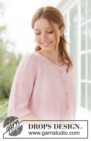 267-16 Elodie Lace Cardigan by DROPS Design