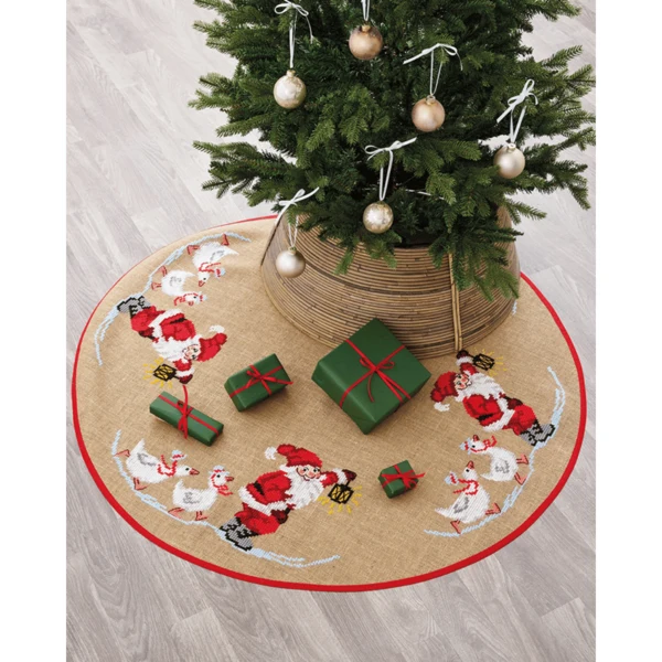 Jultomte och Gås Ø125 cm