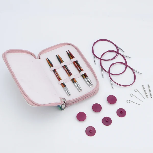 KnitPro Symfonie 2 Utbytbara Rundstickor Set, Starter Set, 13 cm