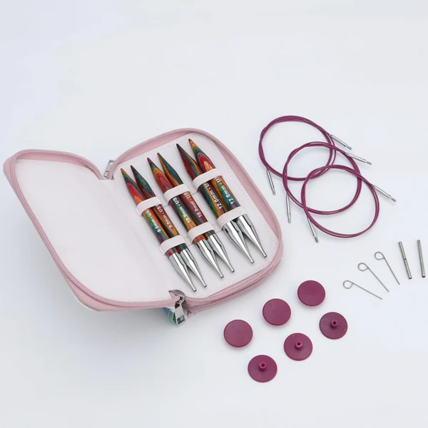 KnitPro Symfonie 2 Utbytbara Rundstickor Set, Chunky, 13 cm