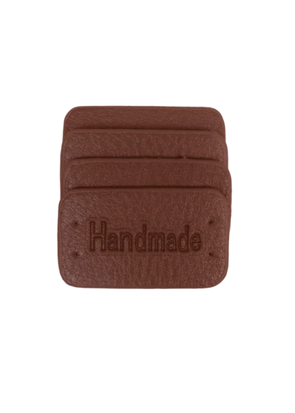 Go Handmade Handmade Label, 4 st: Brun