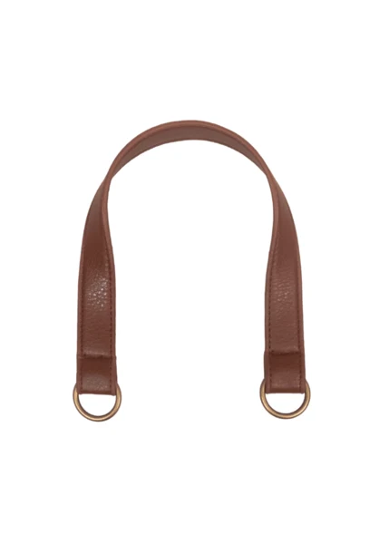 Go Handmade Väskhandtag med O-ring: Brun/brons