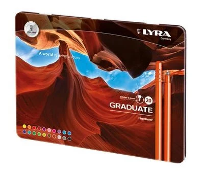 Lyra Graduate Fineliner Tusch, 20 st