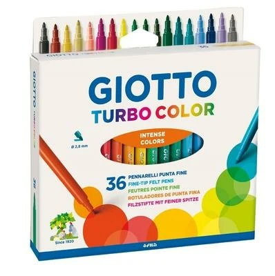 Giotto Turbo Color Tuschpennor, 36 st
