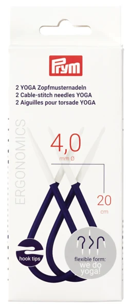 Prym Yoga Flätsticka 4 mm, 2 st