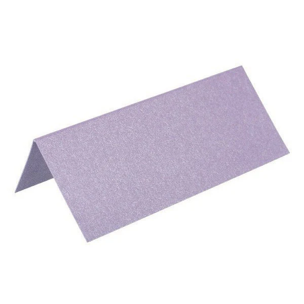 Paper Line Metallic Placeringskort, 250 g, 7 x 10 cm, 10 st Lila