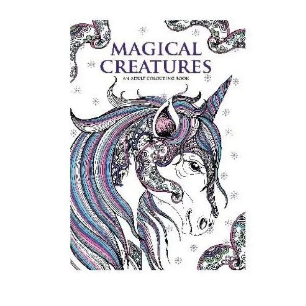Målarbok A4 Magical Creatures, 32 sidor