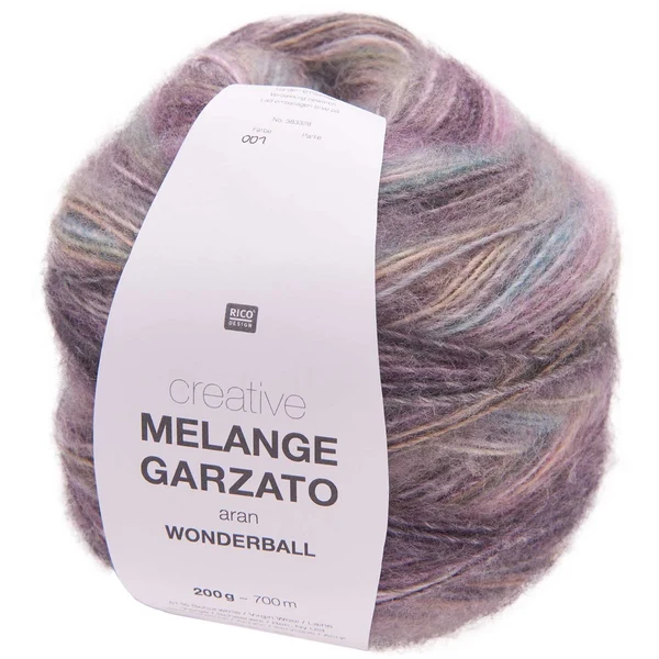 Rico Design Creative Melange Garzato 001 Lila-turkos
