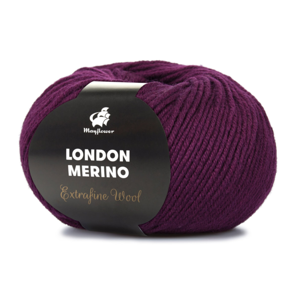 Mayflower London Merino 015 Vinröd