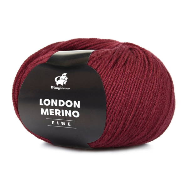 Mayflower London Merino Fine 016 Mörk körsbär