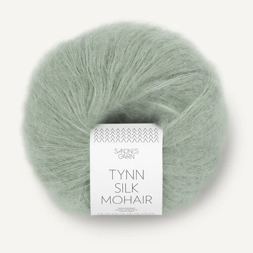 Sandnes Tynn Silk Mohair 8521 Dammig ljusgrön