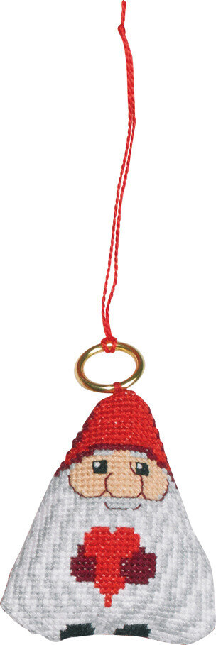 Broderikit Tomten 6 x 7 cm