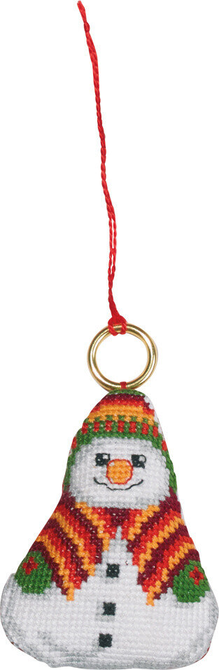 Broderikit Snögubbe 6 x 7 cm