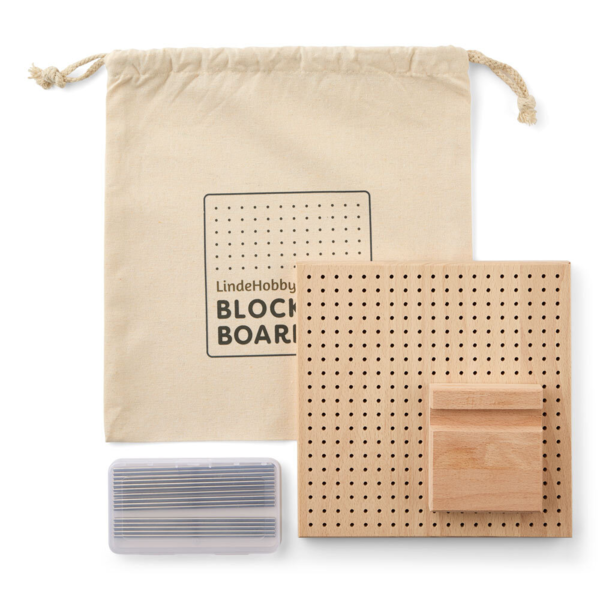 LindeHobby Blockingplatta, Trä, 20x20 cm