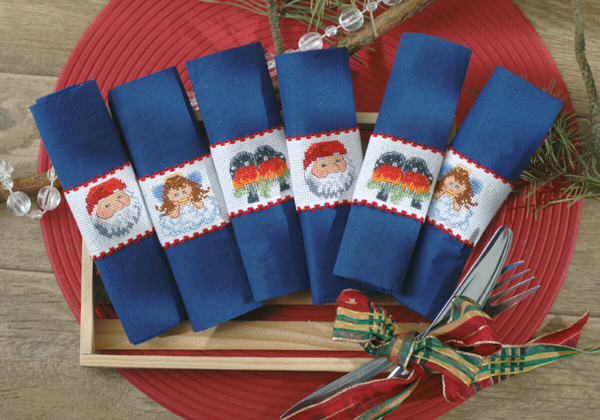 Broderikit Servettringar Ø 6 cm