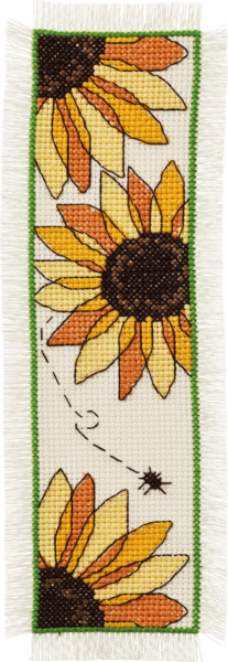 Broderikit Solrosor 7 x 22 cm