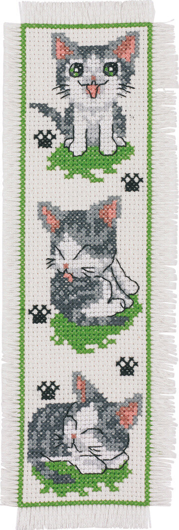 Broderikit Kattunge 7 x 22 cm