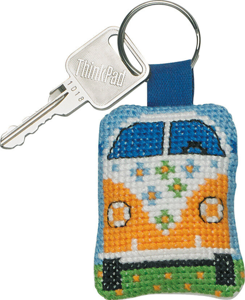 Broderikit Gul bil 5 x 6 cm