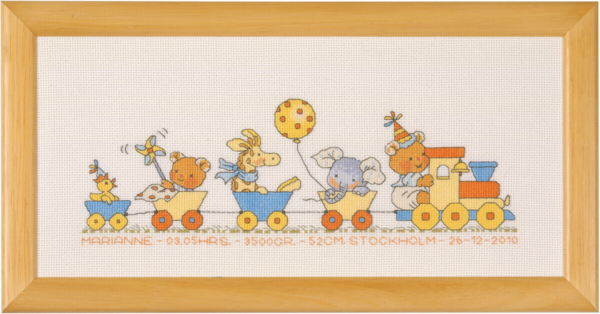 Broderikit Bobbi Happy Friends 33 x 15 cm