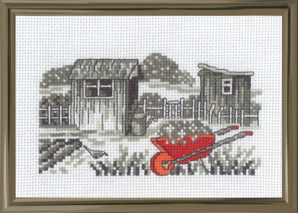 Broderikit Skottkärra R5794 15 x 10 cm