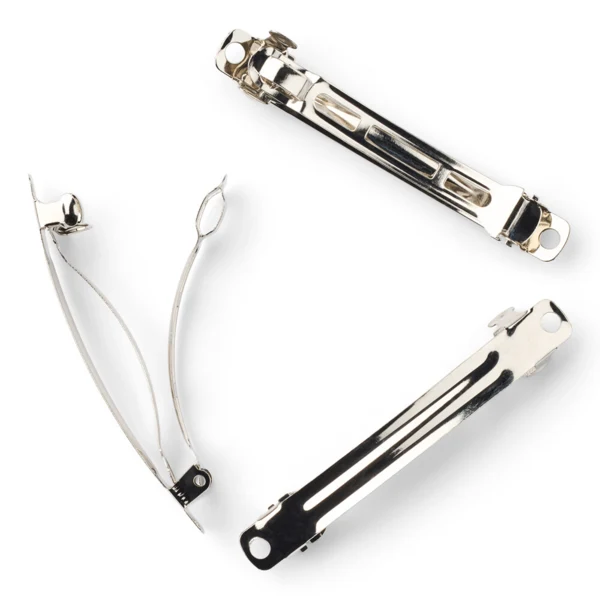 LindeHobby Hårspännen, Silver, 6 mm, 3 st