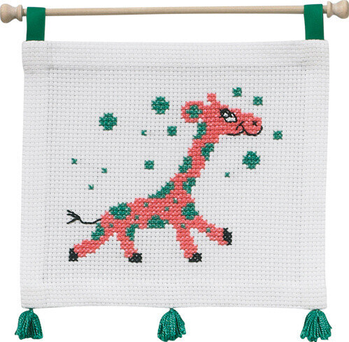 Broderikit MFK Giraff 22 x 19 cm