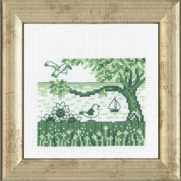 Broderikit Måsfåglarna R5995 12 x 12 cm