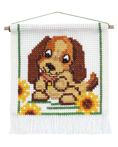 Broderikit MFK Hund 16x18 cm m/5119/18