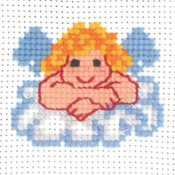 Broderikit Ängel 10 x 10 cm
